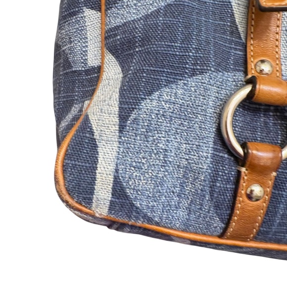 Coach f13810 blue denim vintage y2k signature denim tonal tote bag - Picture 11 of 16